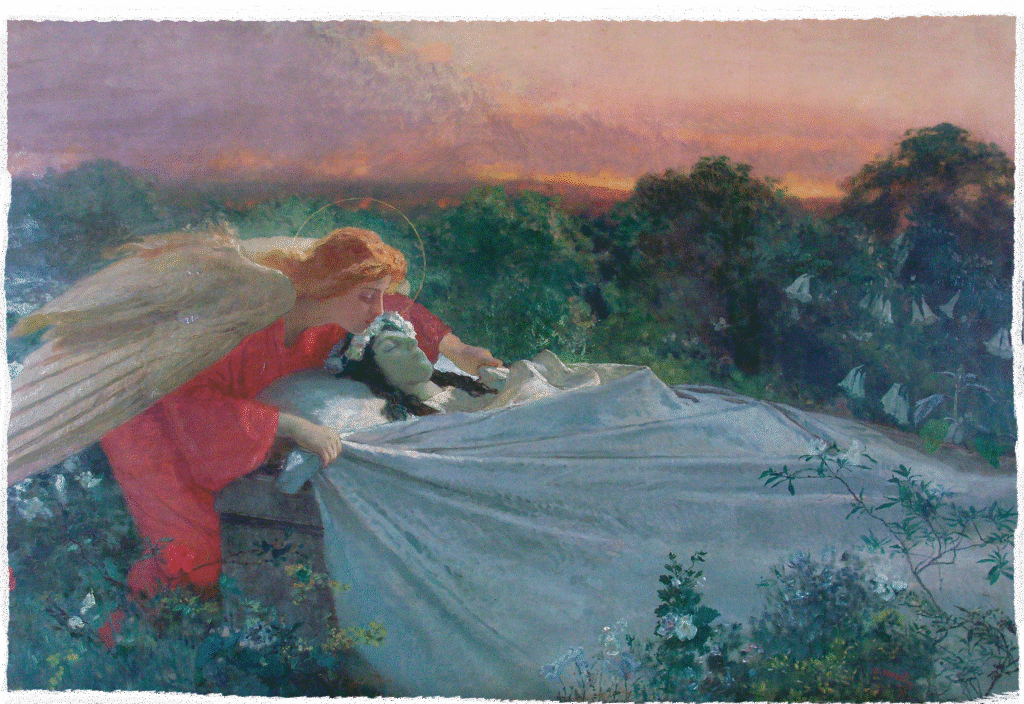 Pintura angel de la muerte